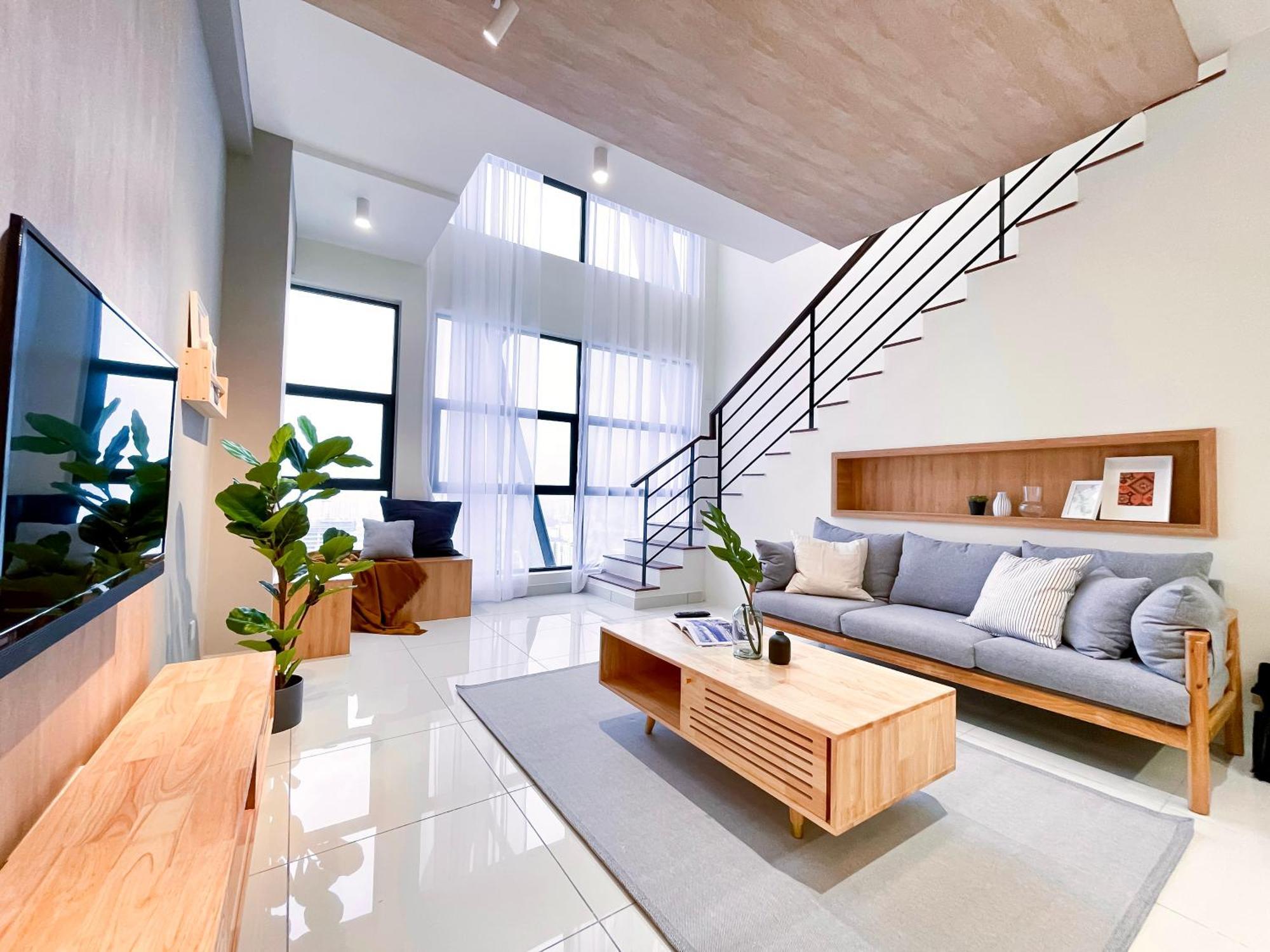 Aparthotel Arte Mont Kiara Kuala Lumpur Exterior foto A living room in a house